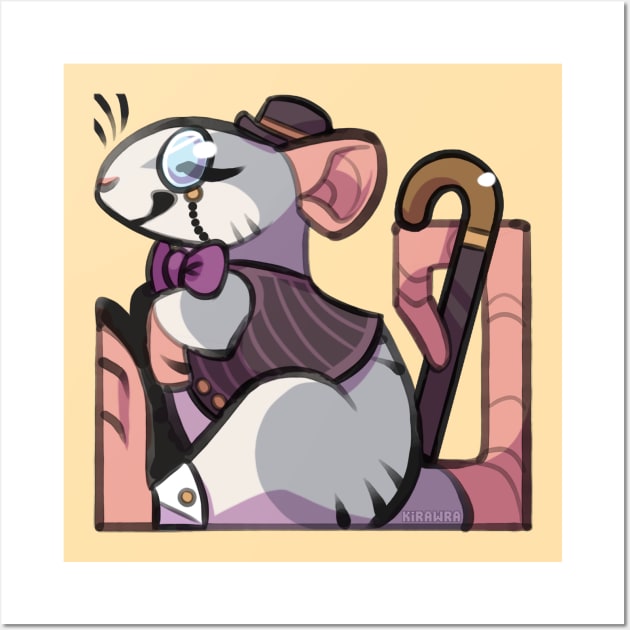 Fancy Rat Wall Art by KiRAWRa